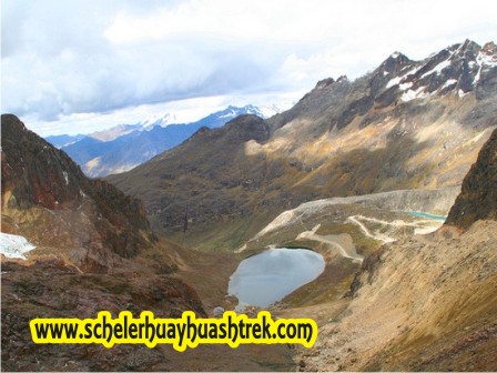 Vista desde el Paso Punta Olimpica Cordillera Blanca